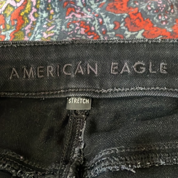 American Eagle Black Size 14 Stretch Hi-Rise Skinny Jeans - Picture 2 of 4